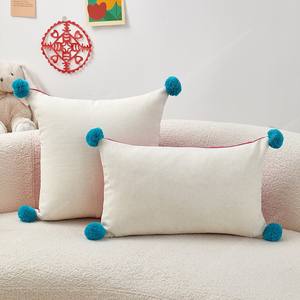 Housse de coussin d'oreiller carrée décorative imprimée de <span class=keywords><strong>dragon</strong></span> d'inspiration chinoise avec coupe de boule - Product Image 6