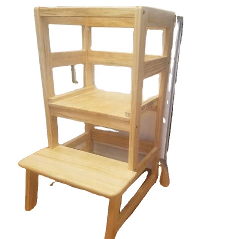 Деревянный ступенчатый стул, кухонный вспомогательный стул для малышей, бамбуковый ступенчатый стул для детей