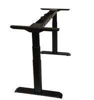 Colonne de levage électrique moderne pour bureau assis-debout, réglable en hauteur, avec pieds excentriques extensibles, double moteur