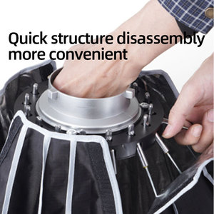 Maiotu 35 inch xách tay <span class=keywords><strong>Softbox</strong></span> nhiếp ảnh chiếu sáng Kit với diffusers thích hợp cho ảnh chuyên nghiệp Studio ánh sáng - Product Image 5