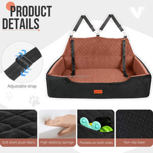 Große Hunde Erhöhter Hund Autos itz Wasch bares Haustier Träger bett mit Polster Haustier Hunde bett Ortho pä discher Schaum Großhandel Hundes itz - Product Image 6