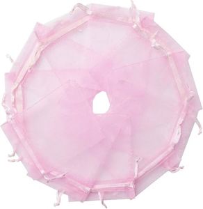 Logo Specialist Personalized Organza Bags Bulk Custom Logo <b>Drawstring</b> Jewelry <b>Pouches</b> Sheer Mesh Gift Bag for Wedding Party - Product Image 2