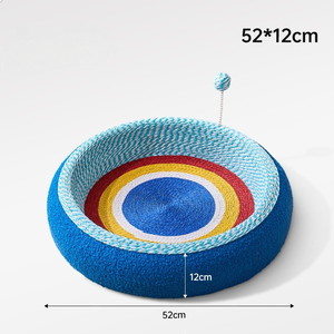 Grosir penggaruk kucing 3-in-1 untuk kucing dalam ruangan melindungi furnitur kucing bantalan goresan kardus dengan mainan bola - Product Image 6