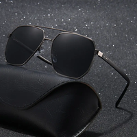 Vente en gros, lunettes de soleil polarisées surdimensionnées carrées de marque pour hommes