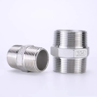 Raccord de tuyau en acier inoxydable Npt Bspt mamelon Hexagonal SS304 mamelon Hexagonal