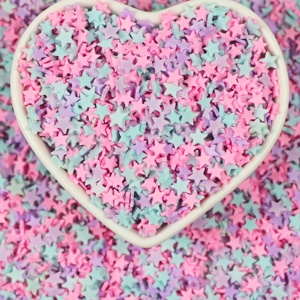 1 kg/túi 5mm Polymer đất sét Sao sprinkles lát Polymer đất sét sprinkles cho Slime hàng thủ công Nguồn cung cấp - Product Image 5