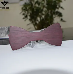 Nœud papillon en bois fait à la main, nouveau, usine, pour un cadeau de mariage, personnalisé