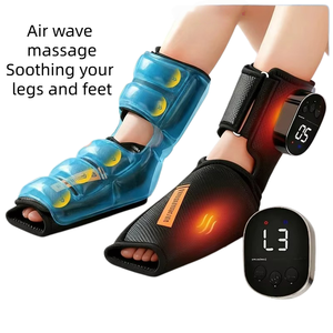 Masseur de pieds à air comprimé : Massage apaisant par compression, réduit la raideur des pieds, soulage les pieds lourds et fatigués, offre un soin relaxant pour les pieds. - Product Image 1