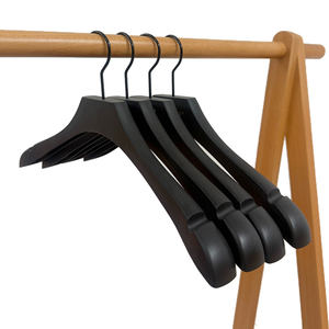 Cintres en plastique pour <span class=keywords><strong>vêtements</strong></span>, antidérapants, bon marché, personnalisés par ELATE Suppliers, cintres pour adultes, noirs - Product Image 3