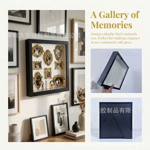 DIY Mini Museum Silhouette Box <b>Gold</b> Wood <b>Frame</b> Vintage Handmade Photo Display Shadow Box - Product Image 5