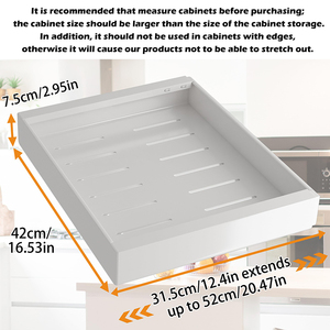 OWNSWING Organisateur d'armoire extensible avec Nano Film pour rangement de cuisine <span class=keywords><strong>sous</strong></span> l'évier <span class=keywords><strong>Étagère</strong></span> d'organisation de <span class=keywords><strong>tiroir</strong></span> à usage intensif - Product Image 4