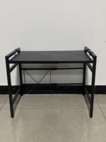 Étagère de rangement noire autoportante pour four à micro-ondes, supports de rangement multifonctionnels pour la cuisine, les îlots de cuisine, les chariots
