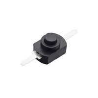 Micro interrupteur à bouton poussoir à verrouillage automatique Mini interrupteur marche/arrêt à 2 broches pour lampe de poche SMD et lampe prise murale AC 250V 1A