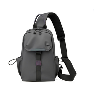 Korean Fashion Sports Phone Waist Bag Casual Versatile Color-Block <b>Chest</b> Single Shoulder Crossbody Waterproof - Product Image 1