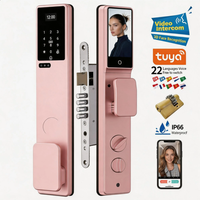 Serrure intelligente Tuay TTlock WiFi étanche avec mot de passe temporaire, sécurité domestique, multilingue, empreinte digitale, pour porte en bois