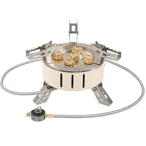 BGL020 High Quality Stainless Steel 5 Burners Gas Stove Quickly to Boil Water for Outdoor Camping