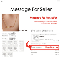 Collier EManco personnalisé avec double nom en écriture cursive, pendentif en forme de cœur, chaîne en or plaqué, bijoux tendance pour Noël, anniversaire, fête, cadeau