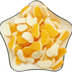 Muestra Gratuita del Fabricante, Caramelos de Goma con Forma de Cápsula de Naranja Halal, Sabor Afrutado y Ácido, Ingredientes de Azúcar y Saborizante, Empaquetados en Bolsa - Product Image 1
