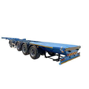 Fournisseur chinois de semi-remorques à col de cygne à 2 essieux, châssis de conteneur en acier Conex de 20 à 40 pieds, vente de semi-remorques de 40 pieds - Product Image 3