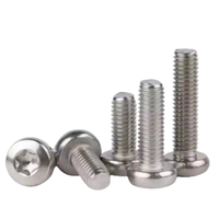 Vis de sécurité à tête cylindrique Torx en acier inoxydable 304, boulons antivol M3 M4 M5 M6
