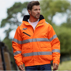 High Visibility Safety <b>Jacket</b> HVP209 Waterproof Reflective Workwear For Autumn Winter Outdoor Use - Product Image 2