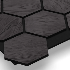 Panneau mural acoustique insonorisant moderne hexagonal, populaire, décoratif, bloquant le son - Product Image 3