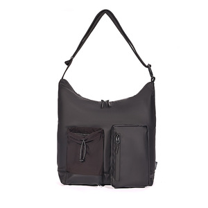 กระเป๋าสะพายข้างแบบเรียบง่ายสำหรับผู้หญิงกระเป๋าสะพายไหล่สีทึบสไตล์สตรีทสไตล์ญี่ปุ่น - Product Image 4