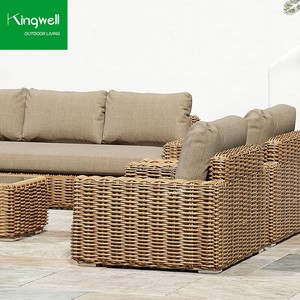 Set Divani Moderni da Esterno <span class=keywords><strong>per</strong></span> Hotel <span class=keywords><strong>in</strong></span> Vimini e Rattan PE con Struttura <span class=keywords><strong>in</strong></span> Alluminio, Arredi da <span class=keywords><strong>Salotto</strong></span> <span class=keywords><strong>per</strong></span> Patio, Ville, Balconi, Cortili e Appartamenti - Product Image 3