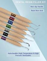 Spatule de remplissage en résine composite dentaire autoclavable 1 pièce, instrument de remplissage en résine dentaire pour la restauration esthétique