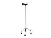 Canne quadruple à base large pour personnes âgées avec double poignée décalée Canne de marche réglable à 4 broches avec 4 pattes pour une stabilité accrue