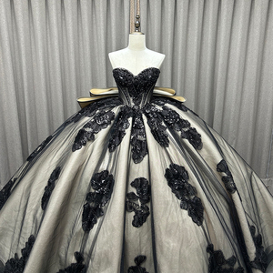 <span class=keywords><strong>Abiti</strong></span> Quinceanera 15 Anni Moderni Vintage Ricamati con Fiori di Cristallo e Fiocco in Chiffon e Pizzo, Abito da Ballo da <span class=keywords><strong>Donna</strong></span> per Feste, Stile <span class=keywords><strong>Principessa</strong></span> - Product Image 5