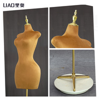 Mannequin Buste Haut de Gamme en Mousse sur Pied Femme Grande Poitrine pour Présentation de Vêtements
