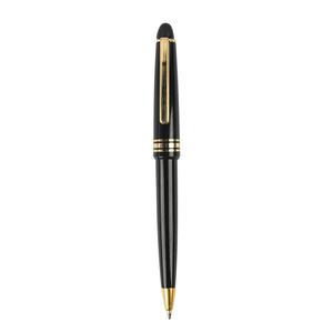 Gloss Lacquer Classic Torpedo Twist Metal Ballpoint Pen, Gold & Silver Trim Executive Signature Pen Custom Logo - Product Image 5