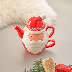 Ensemble tasse et soucoupe en céramique Père Noël, théière et carafe à lait créatives, service à thé en relief pour le thé de l'après-midi - Product Image 4