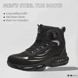 Calzature di sicurezza <span class=keywords><strong>da</strong></span> <span class=keywords><strong>lavoro</strong></span> industriali <span class=keywords><strong>da</strong></span> uomo <span class=keywords><strong>scarpe</strong></span> antinfortunistiche in acciaio traspirante Anti Smash - Product Image 2