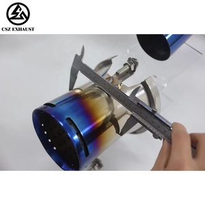CSZ para Lamborghini Aventador SVJ 6.5L V12 Tubo recto de escape de titanio con eje trasero X-pipe - Product Image 5
