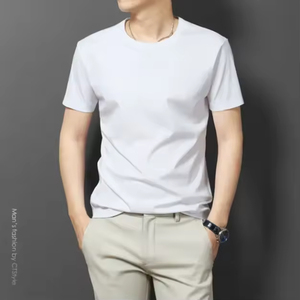 T-shirt vierge sans étiquette pour homme, 180 g/m², 100 % coton, qualité supérieure, vente en gros, directement de l'usine - Product Image 2