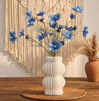 Vase à fleurs en papier nid d'abeille écologique Umiss avec aimant pour la décoration de la maison, luxe 14*H23