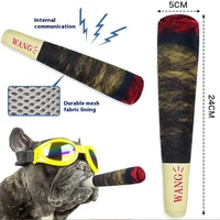 Boîte à cigarettes de simulation verte écologique en stock Jouet pour animaux de compagnie Jouet en peluche transfrontalier pour chien et chat Menthol