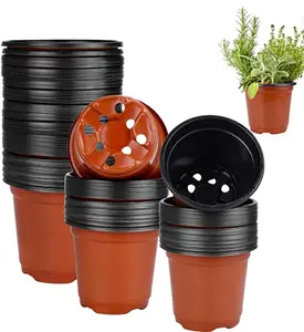 Garden ornaments supplier PP plastic flowerpot cheap planters for home