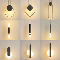 Moderne Simple Salon Île café Table Table À Manger LED Français moderne simple nordique lumière Unique Suspension