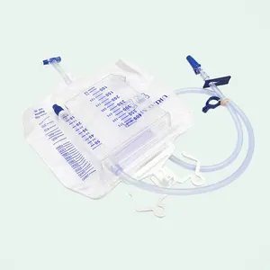 Urine Leg Bag Medical Silicone PVC Urine Flow Meter Bag Urine Bag With Urometer