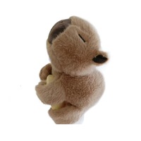 Peluche Capybara Douce, Jouet en Peluche Rembourré en Coton PP, Matière Polyester, Bracelet Ajustable Anneau-à-Anneau pour Enfants de 8 à 13 Ans