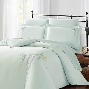 طقم لحاف ألينهوم أورتشارد 100% قطن 350 جرام/متر مربع حشوة بوليستر مع غطاءين للوسائد مطرزين طقم لحاف مطرز من 3 قطع - Product Image 2