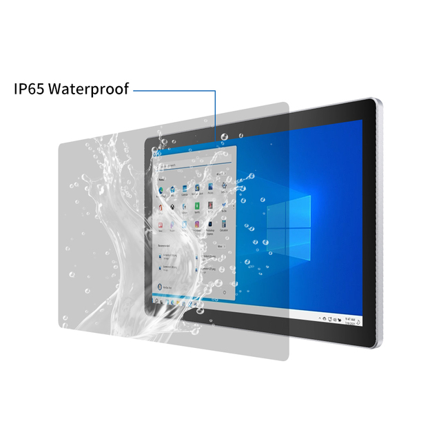 POFX 10.1"12" 13.3"15.6"Inch Slim Panel Pc Poe Power Touch Screen Monitor IP65 All in One Automation Device Industrial Computer HMI
