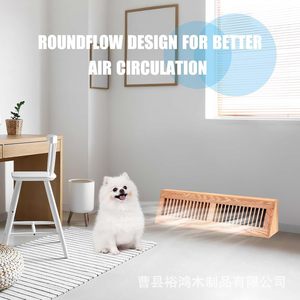 Cross-border wooden <b>heating</b> vent cover, <b>log</b>-style home floor air outlet decorative cover, detachable and easy to install. - Product Image 3