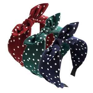 Tùy Chỉnh Headbands Cho Phụ Nữ Của Tóc <span class=keywords><strong>Boho</strong></span> Bọc Tie Thời Trang Hairbands Đàn Hồi Xoắn Tóc Khăn Khá Bow Tie Tóc Ban Nhạc - Product Image 1