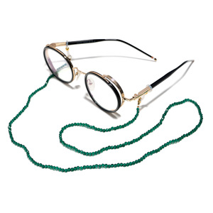 Chaîne de masque en perles faites à la main en spinelle et tourmaline, cordon anti-dérapant et anti-perte pour lunettes et écouteurs - Product Image 1