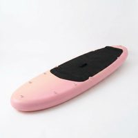 Planche de paddle gonflable rose tendance, planche de surf SUP à la mode avec cordons élastiques, support OEM/ODM pour un design de marque unique