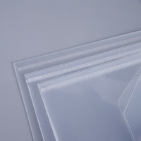 Logo plastique PP enveloppe poche portefeuille fichier enveloppes école dossier Document A4 A5 A7 A8 clair fichier sac avec bouton pression dossier